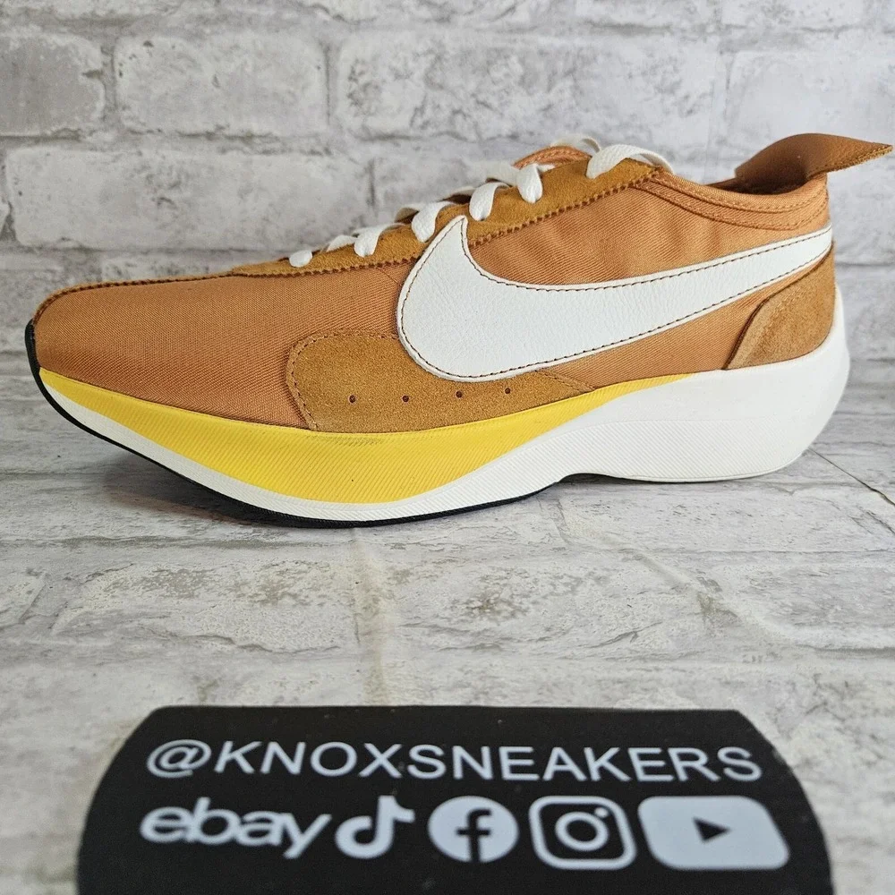 Nike Moon Racer QS Monarch Amarillo 2018 Sneaker BV7779 800 Men's Size 12